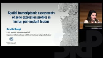 Spatial transcriptomic assessments of gene expression profiles in human peri-implant lesions