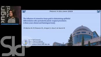 THE INFLUENCE OF CONNECTIVE TISSUE GRAFT INDETERMINING EPITHELIAL DIFFERENTIATION AFTER PERIODONTAL PLASTIC SURGICAL PROCEDURES: A THREE-YEARS CLINICAL AND HISTOLOGICAL STUDY - Presentazione della tesi vincitrice del premio SIdP "H.M. GOLDMAN 2023: ricerca di base"