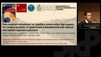 Non-surgical retreatment vs papillary preservation flap surgery for residual pockets. A randomized controlled trial with clinical and patient-reported outcomes